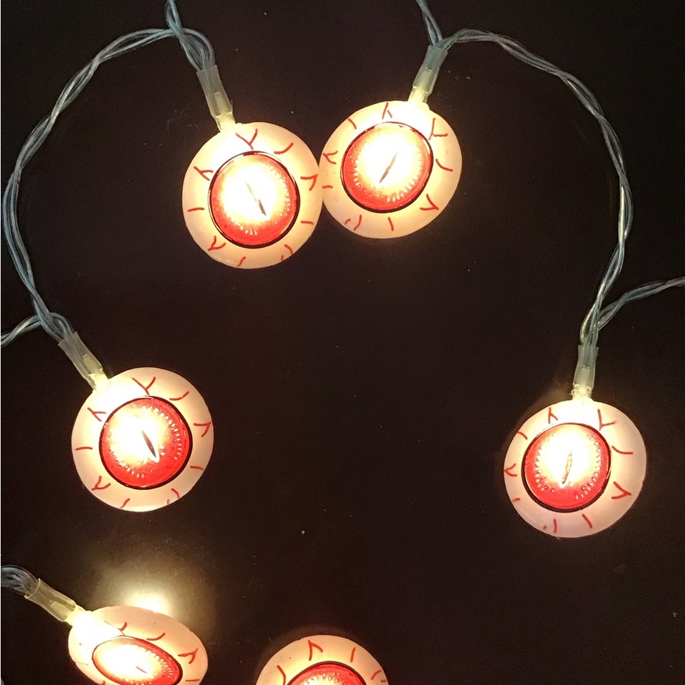 Spooky Eye String Lights for Halloween Parties